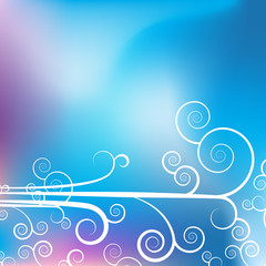 Swirl Purple Blue Background