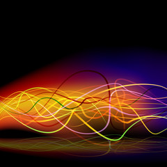 Electric Energy Wave Background
