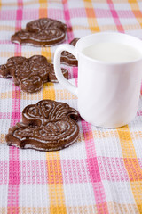 Milk and  gingerbreads