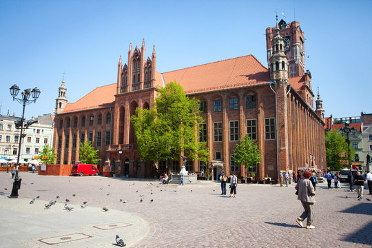 Fototapeta Town Hall-monument Unesco in Torun, Poland