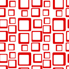 Red Squares Seamless Pattern