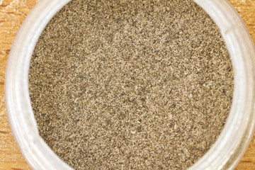 black and white pepper spices