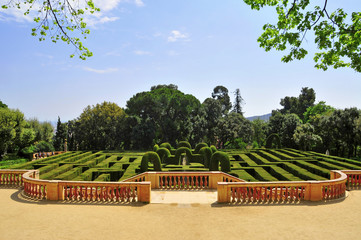 Naklejka premium Parc del Laberint d'Horta in Barcelona, Spain