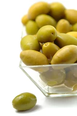 Deurstickers Olive verdi - Green olives © Marzia Giacobbe