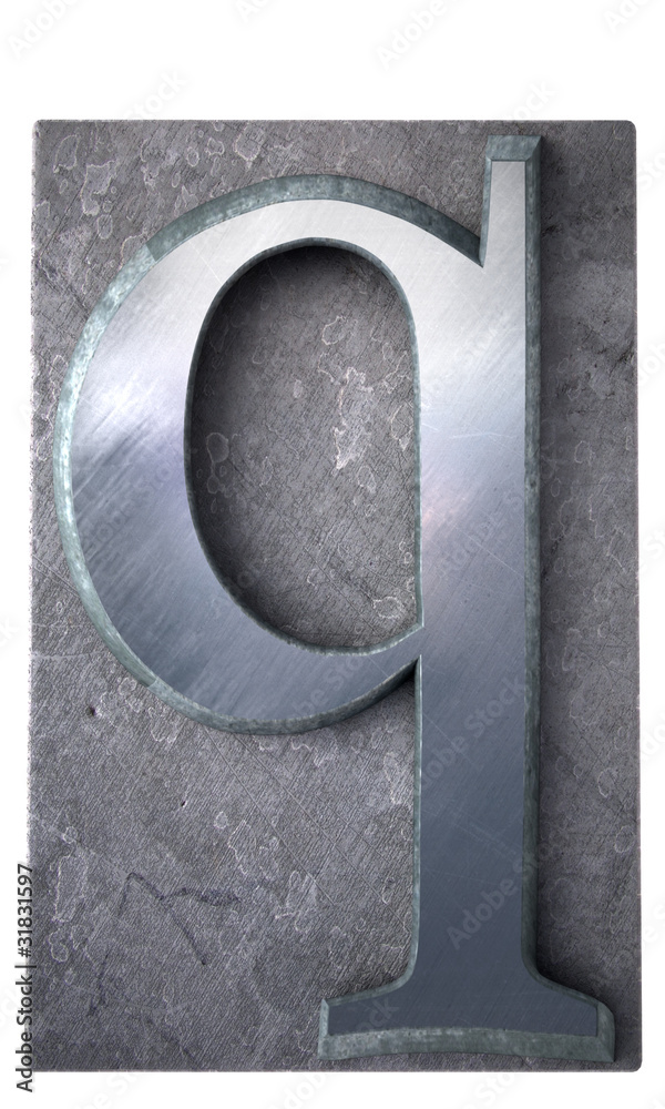 Fototapete typescript q letter