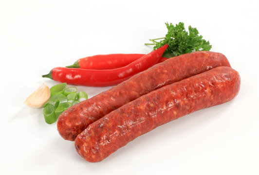 Spicy sausages