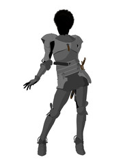 Joan of Arc Illustration Silhouette