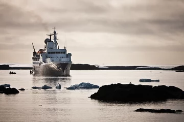 Foto op Canvas Big ship in Antarctica © Goinyk