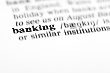 Fototapeta premium banking (the dictionary project)