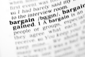 Fototapeta premium bargain (the dictionary project)
