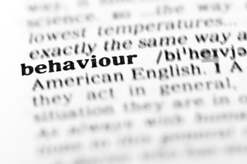 Fototapeta premium behaviour (the dictionary project)