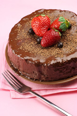 Homemade chocolate cake