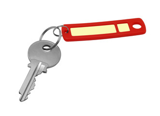 Key with a red trinket