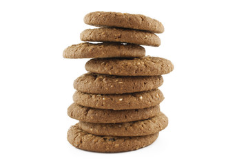 Fototapeta na wymiar The piled cookies