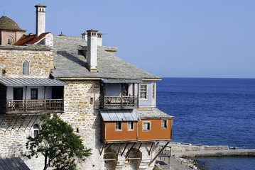 Monastery Xenofontos on Mount Athos, Greece
