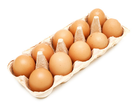 yellow eggs in package
