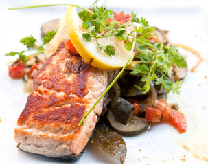 grilled salmon