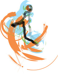 basketball player. Vector Illustration