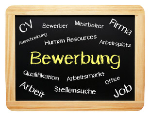 Obraz premium Bewerbung und Stellensuche für Arbeit