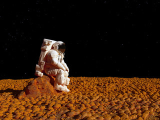 Naklejka premium The astronaut