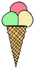 Eiscreme zeichen