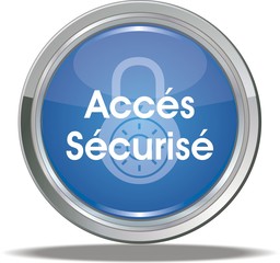 bouton accés sécurisé