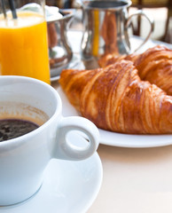Breakfast with coffee