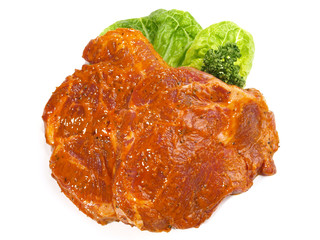 Marinierte Schweinenackensteaks