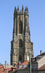 Fototapeta na wymiar Saint-Nicolas katedra, Fribourg, Szwajcaria