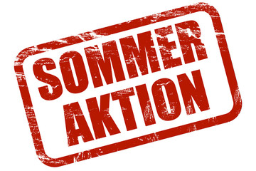 Grunge Stempel rot SOMMER AKTION