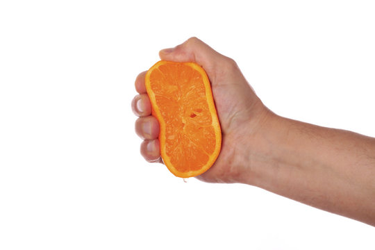 Orange ausquetschen