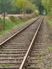 Fototapeta premium Eisenbahnschienen