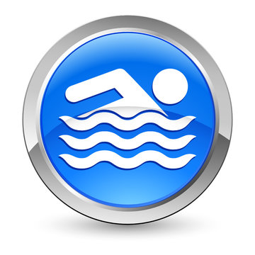 Schwimmbad - Button