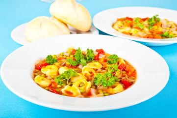 Hearty pasta soup