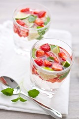 summer strawberry cocktail