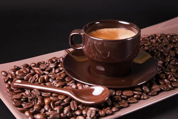 Keuken foto achterwand Koffie kop koffie