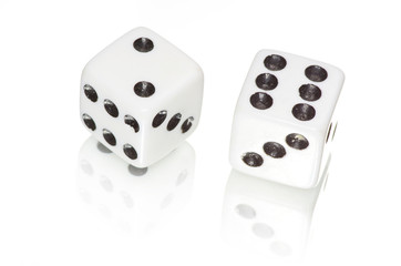 white dices