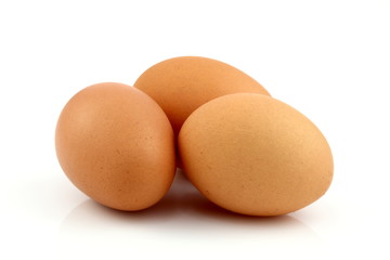 brown raw eggs