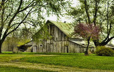 Vintage rustic old barn