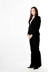 Obraz premium 案内する女性社員