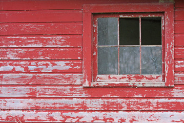 Rustic Barn with Broken Windows