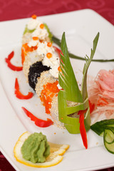 sushi on the plate