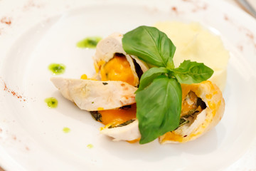 chicken fillet with basil