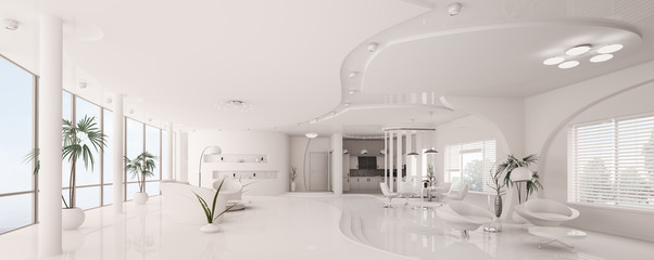 Weiss apartment panorama 3d render