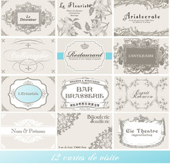 Cartes de visite à la française