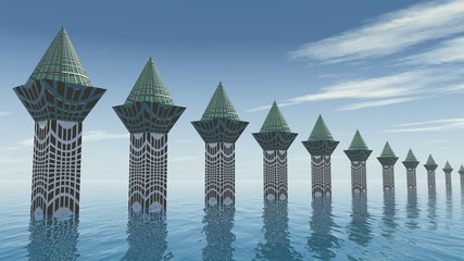 Wasseroberfläche auf dem fremden Planet © Gerd Wolf