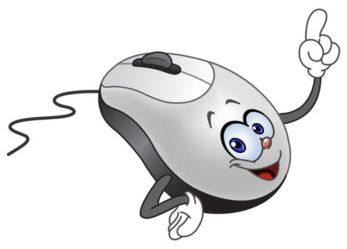 Cartoon computer mouse