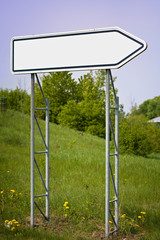 Straßenschild Industrie (blanko)