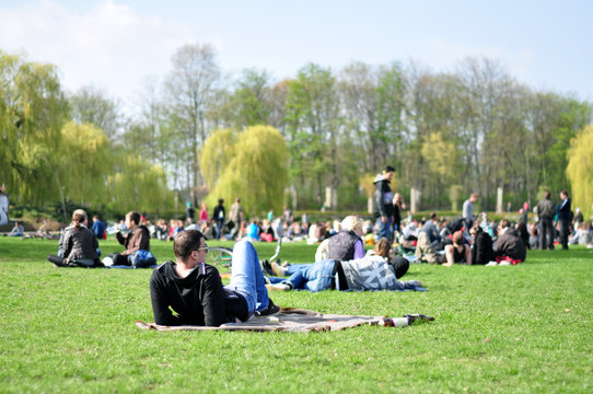 entspannung im park