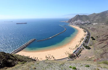 Fotobehang Playa de las Teresitas, Canarische Eilanden Tenerife, Spanje © philipus